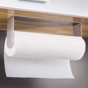 YIGII Self-Adhesive Stainless Steel Hanging Paper Towel Holder