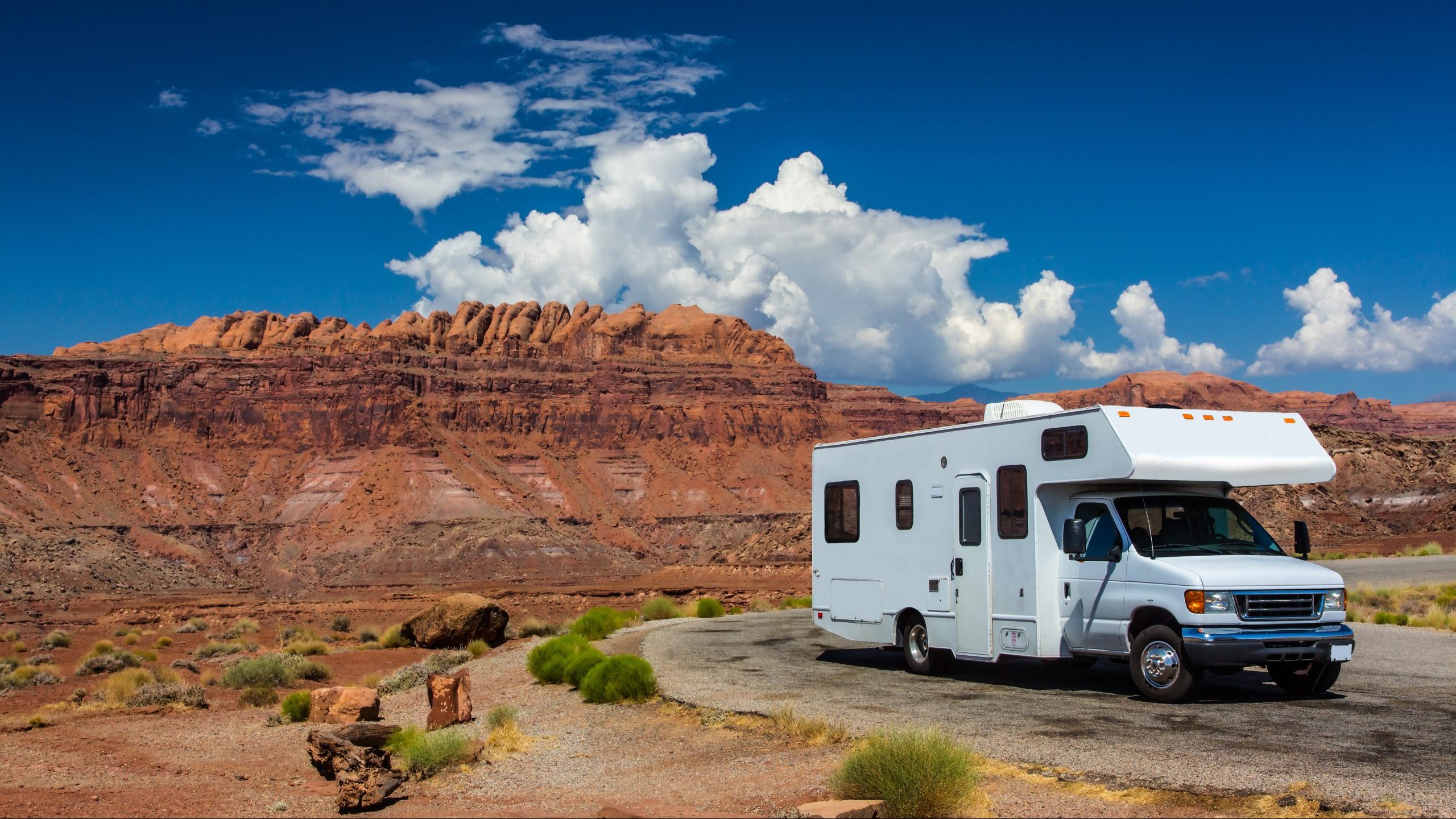 RV driving in Canyonlands