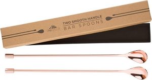 A Bar Above Copper Stainless Steel Cocktail Stirrer Spoons, 2 Pack