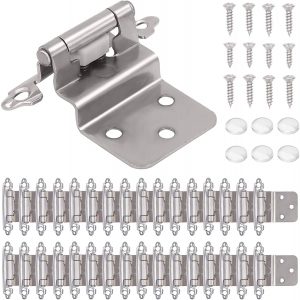 AxPower Self-Closing Inset Cabinet Hinges, 30-Count