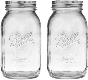 Ball BPA-Free Regular Mouth Mason Jars, 2-Piece