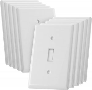 Bates Choice Fade-Resistant 1-Gang Light Switch Covers, 10-Piece