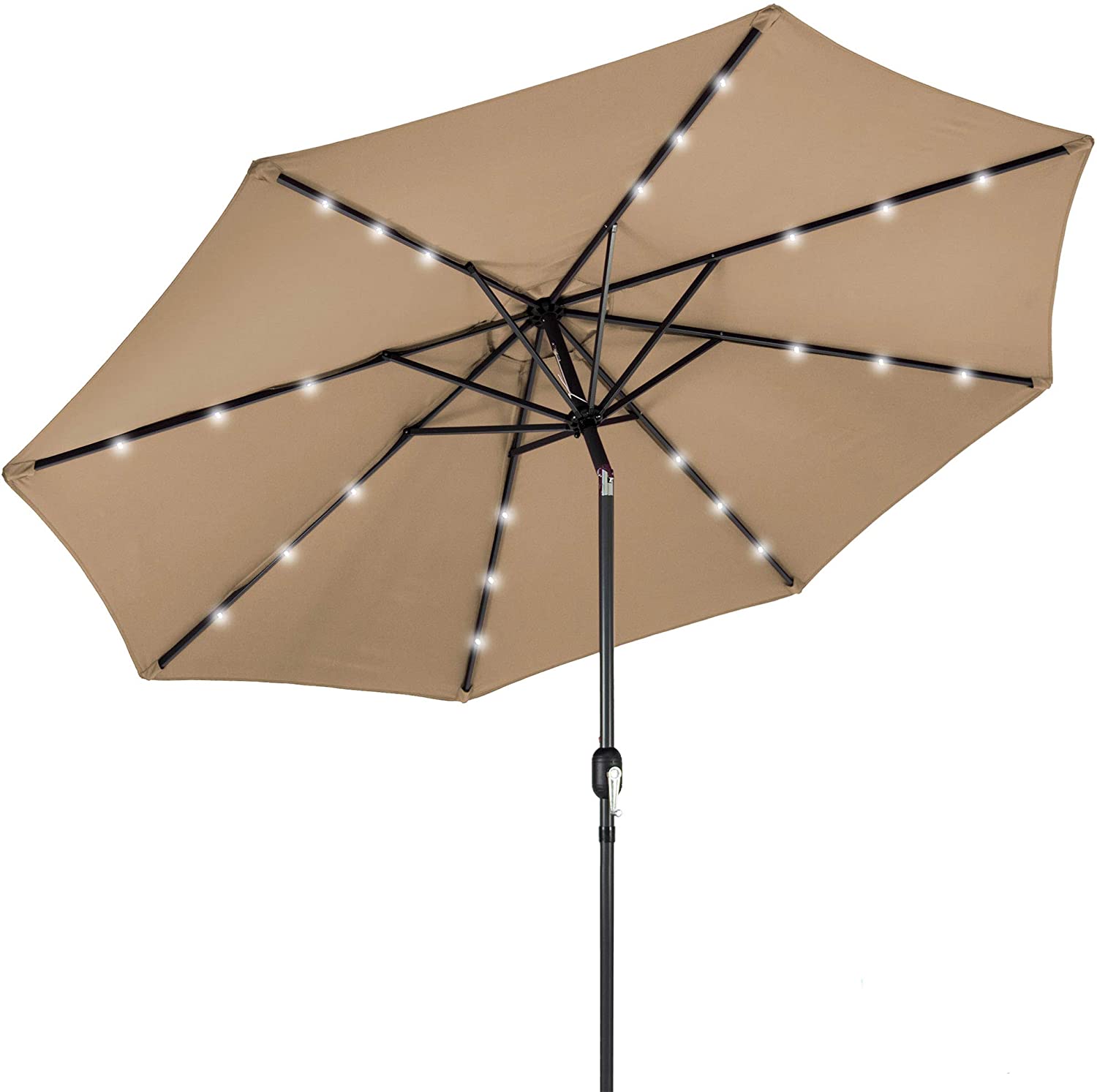 Best Choice Products Angled Easy Store Patio Umbrella, 10-Foot