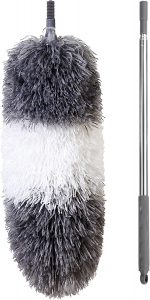 BOOMJOY Extendable Pole Microfiber Head Feather Duster