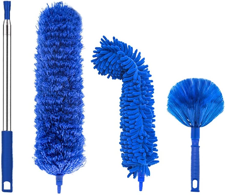 Buysenton Interchangeable Chenille Fabric Heads Feather Duster