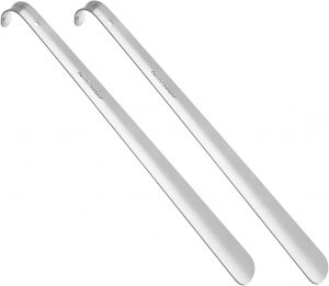 Comfy Clothiers Long Handled Heavy Duty Metal Shoehorn