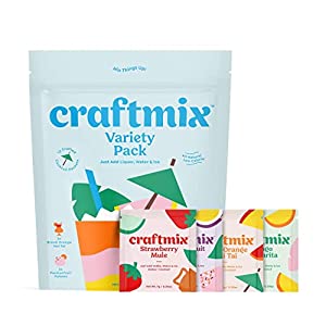 CRAFTMIX Low Sugar Variety Cocktail Mixers Kit, 12 Pack