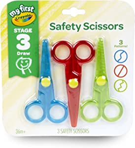 Crayola Toddler My First Safety Scissors, 3 Pack