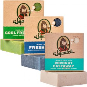 Dr. Squatch Cold Process Chemical-Free Bar Soap, 3-Pack