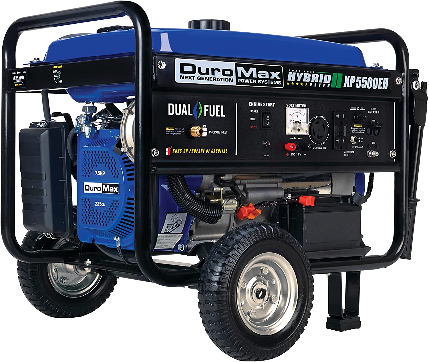 DuroMax XP5500EH Dual-Fuel Gas Generator