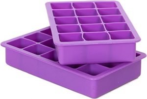 Elbee BPA Free Silicone Ice Cube Molds, 2 Pack