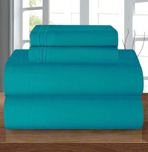 Elegant Comfort Microfiber Dorm Egyptian Cotton Sheet Set, 4-Piece