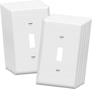 ENERLITES Heat-Resistant Polycarbonate Light Switch Covers, 10-Piece