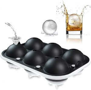 Foukus Easy Release Silicone Round Ice Cube Molds
