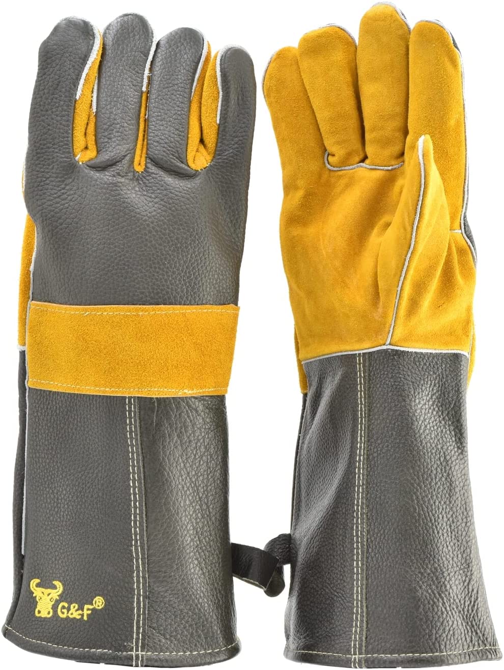 G & F Products Cotton Lined Flexible Fireplace Gloves
