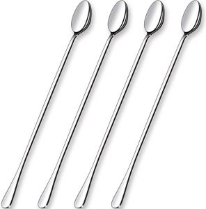 GLAMFIELDS Long Handle Cocktail Mixing Spoons, 4 Pack