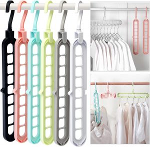 HEYHOUSE Closet Hanger Organizers Dorm Room Essential, 6-Piece
