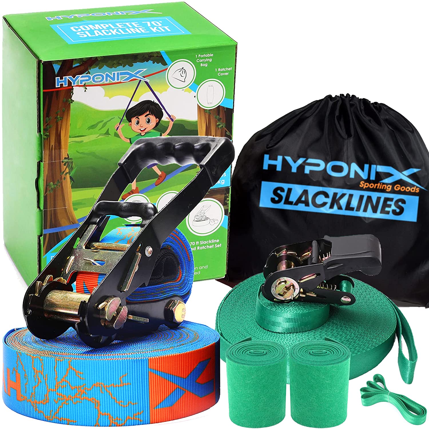 Hyponix Sporting Portable Children’s Slackline, 70-Foot