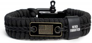iHeartDogs Patriotic Adjustable Paracord Men’s Bracelet
