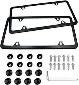Indeed BUY Stainless Steel License Plate Frame, 2 Piece
