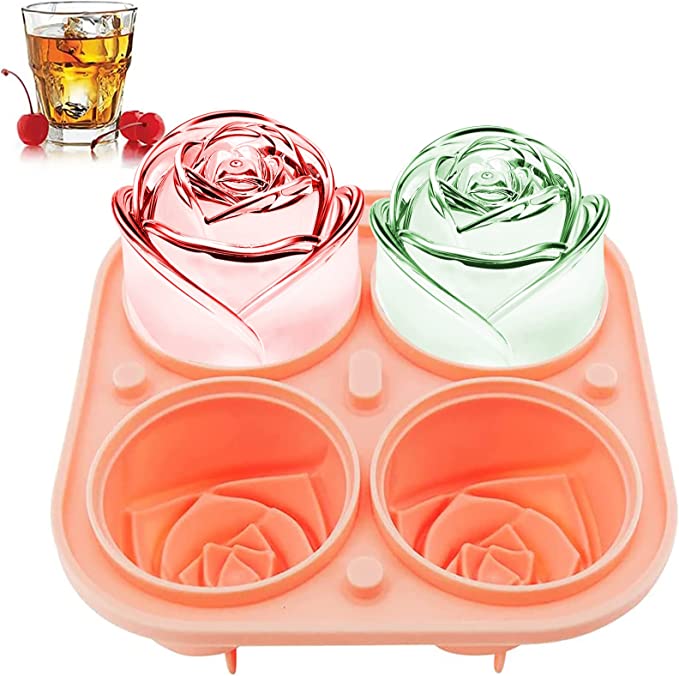 WIBIMEN Large Ice Cube Tray 2.5 INCH Whiskey Ice Mold 2 Pack Sphere Ice  Cube
