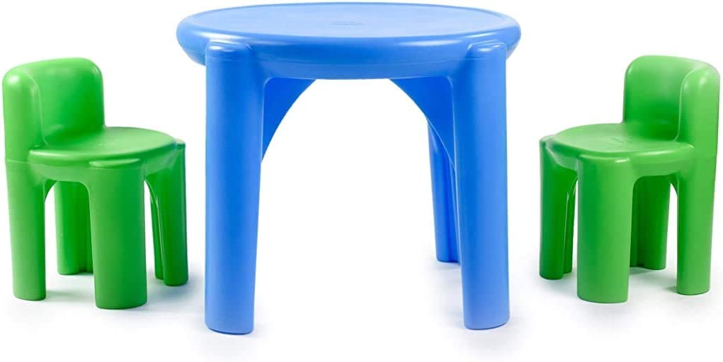 Little Tikes Bright ‘n Bold Durable Plastic Toddler Table & Chairs Set