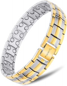 MagnetRX Stainless Steel Magnetic Therapy Men’s Bracelet