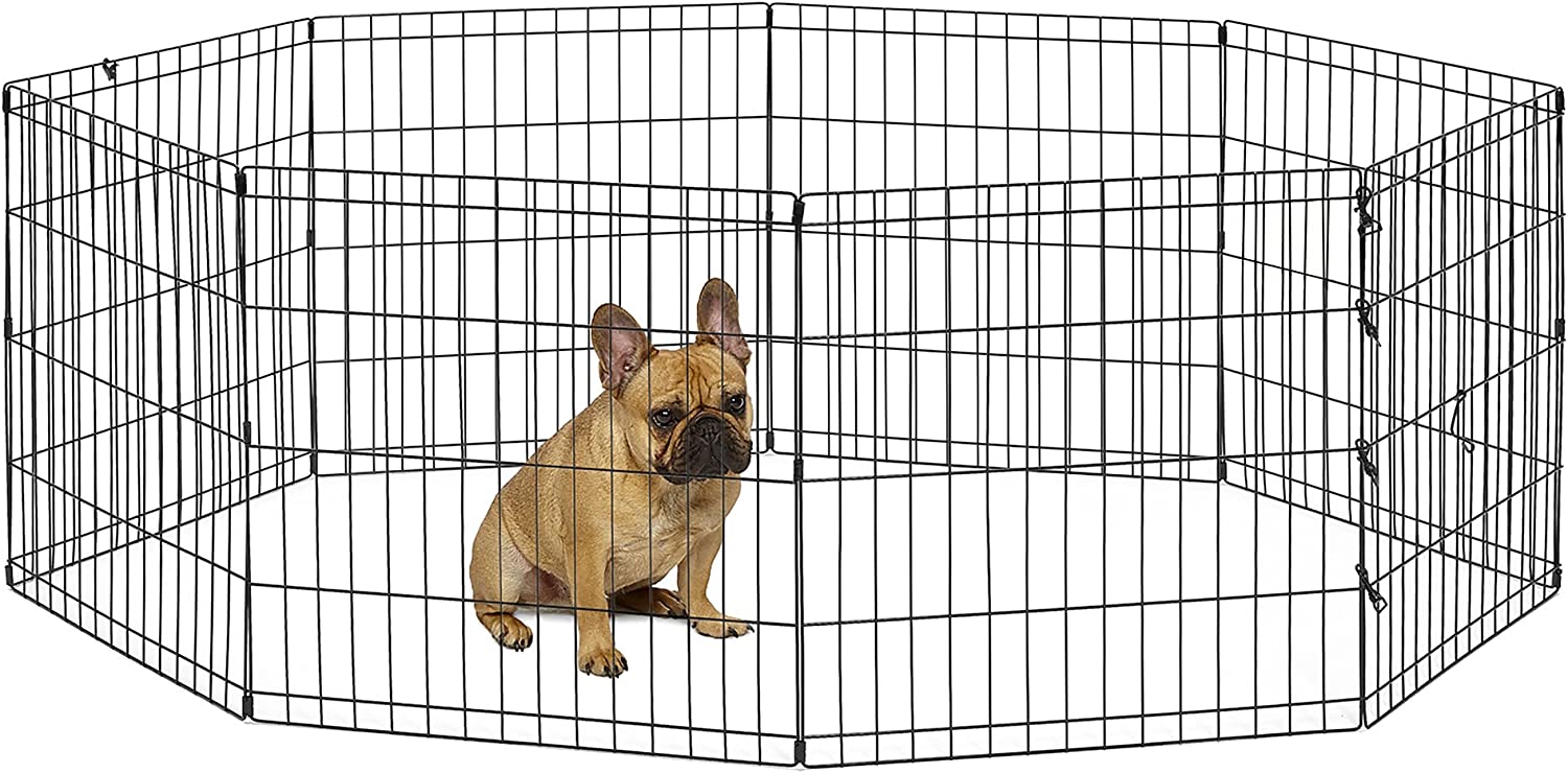 New World Pet Products Foldable Metal Wire Puppy Playpen