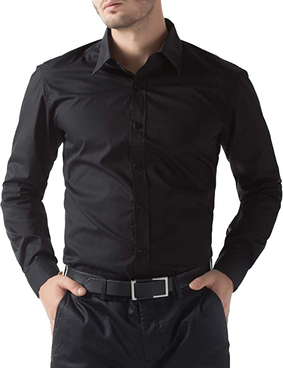 PJ PAUL JONES Classic Men’s Long-Sleeve Button-Down Shirt