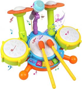 POKONBOY Early Musical Education Drum Set For Kids