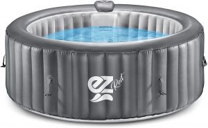SereneLife Fitted Cover Inflatable Hot Tub, 4-Person