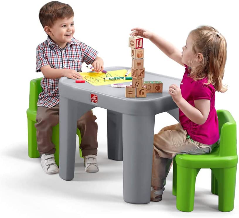 Step2 Compact Design Plastic Toddler Table & Chairs Set