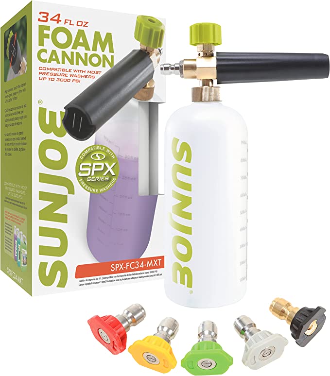 Sun Joe SPX Series Electric Pressure Washers Foam Cannon
