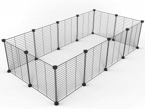 Tespo Expandable Metal Wire Grid Puppy Playpen