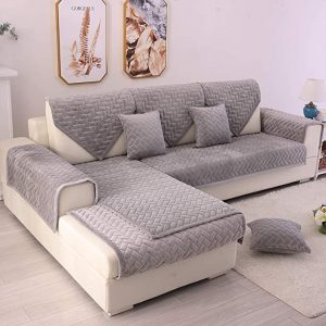 TEWENE Anti-Slip L Shape Sectional Couch Covers