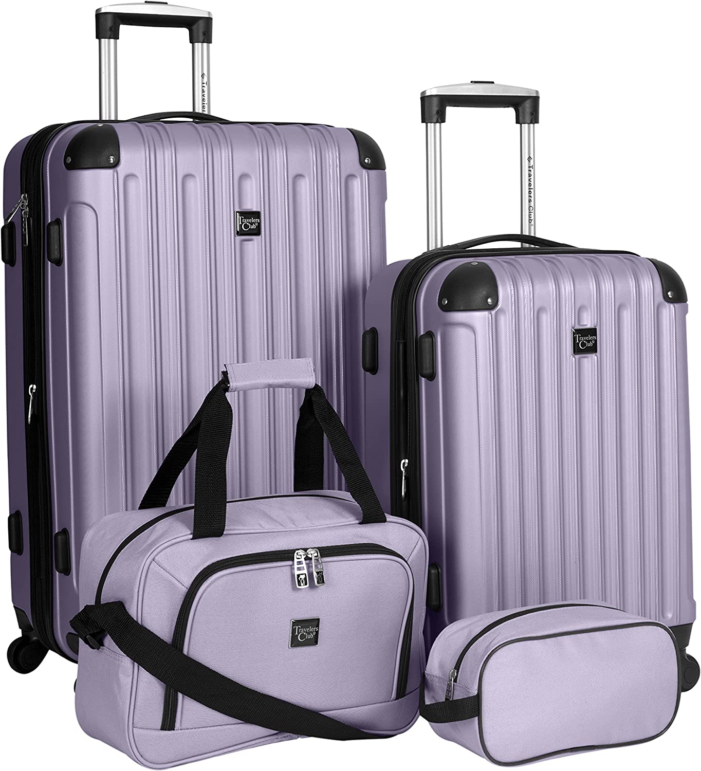 Travelers Club Midtown Fully-Lined Luggage Set, 4-Piece