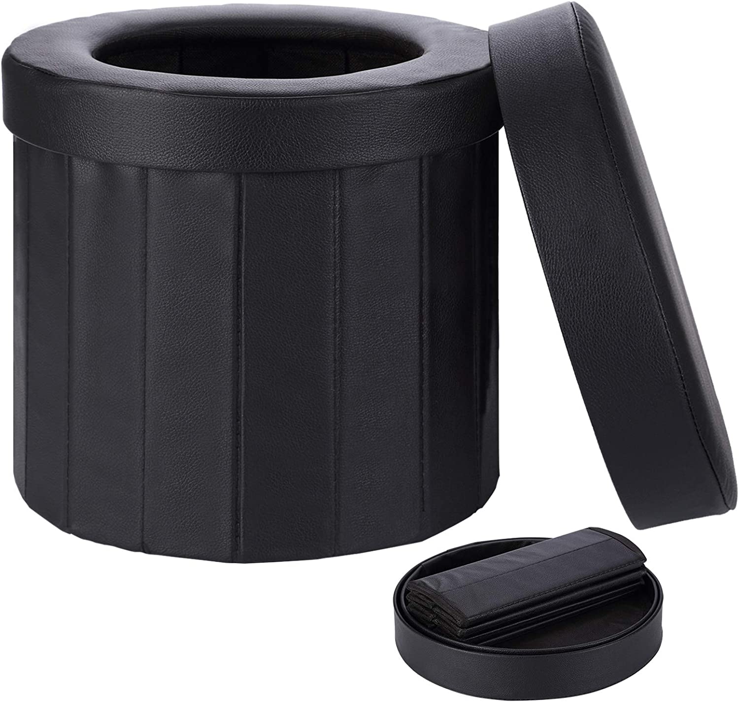 TRIPTIPS Easy Carry Collapsible Portable Toilet