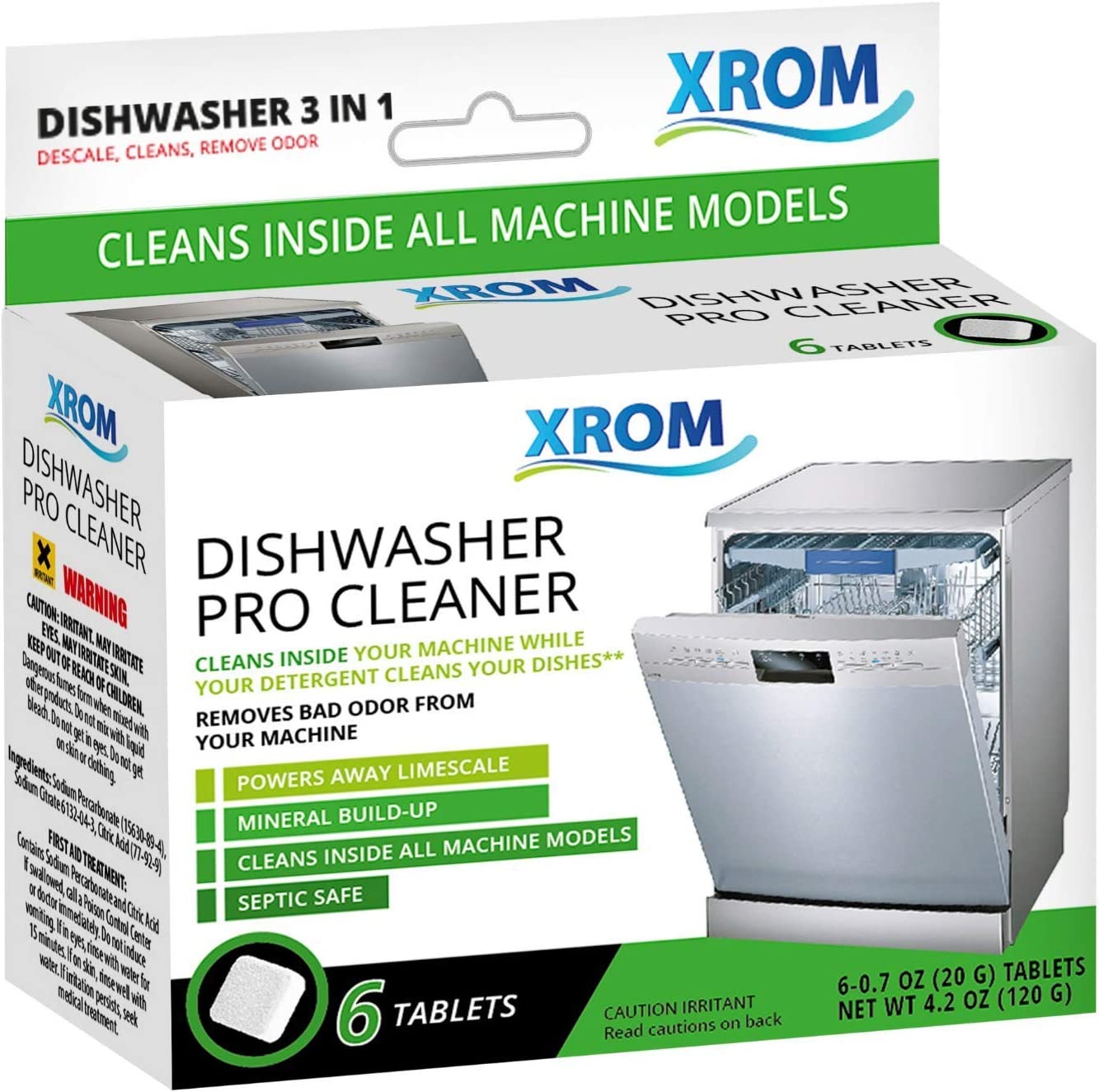 XROM Biodegradable Descaler Dishwasher Cleaner