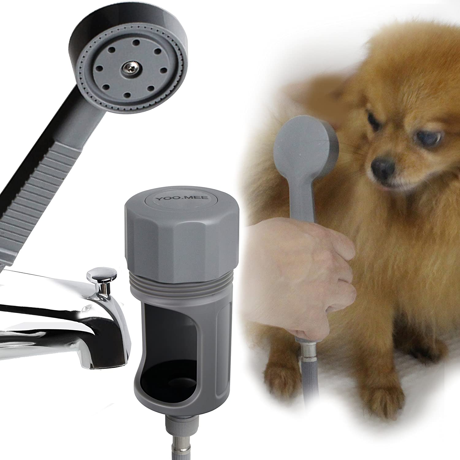YOO.MEE Tub Spout Shower Attachment Dog Accessory
