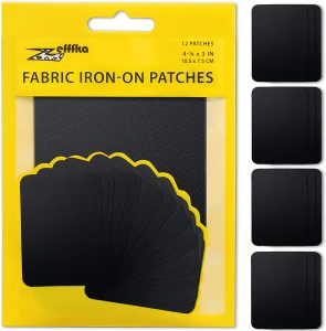 ZEFFFKA Cotton Iron-On Clothing Patches, 12-Piece