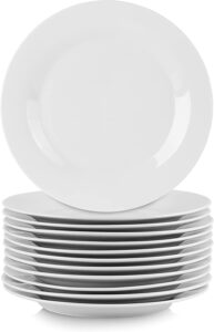 10 Strawberry Street Microwave Safe Ceramic Salad Plates, 12-Count