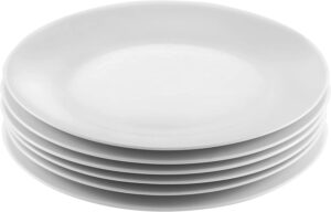 Amuse Home Cadmium-Free Round Porcelain Plates, 6-Piece