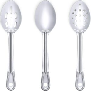 Avant Grub Ergonomic Grooved Handle Serving Spoons, 6-Piece