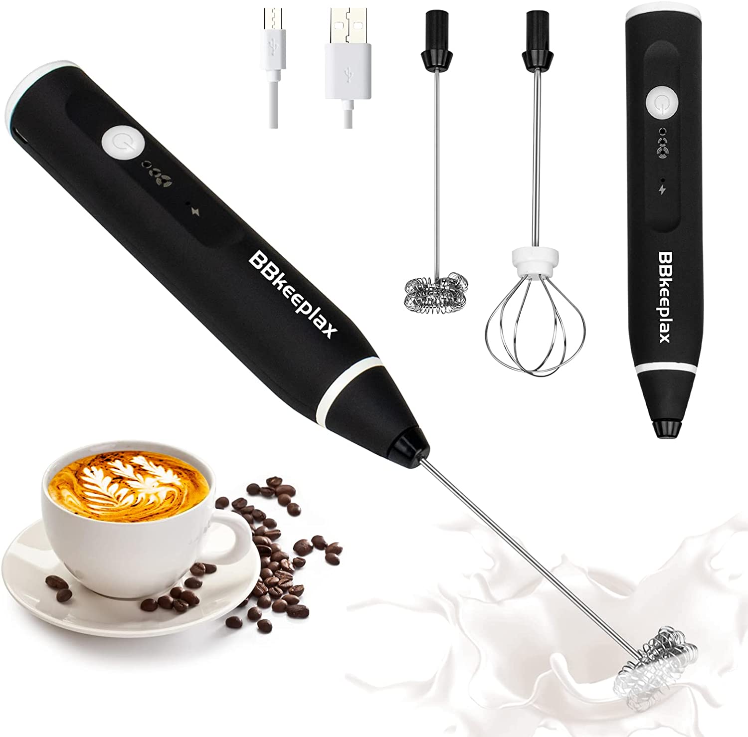 ElitaPro ULTRA Milk Frother with DOUBLE WHISK with Detachable EGG