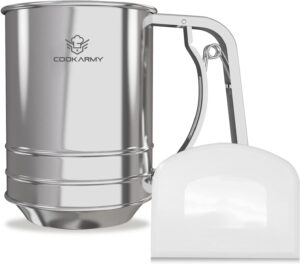 Cook Army Squeeze Handle Stainless Steel Flour Sifter