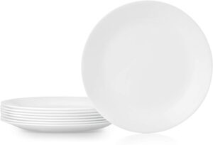 Corelle Chip-Resistant Glass Dinner Plates, 8-Piece