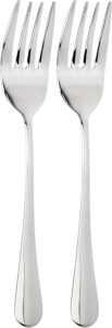 Cornucopia Dishwasher Safe Stainless Steel Serving Forks, 2-Piece