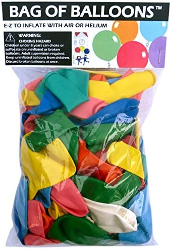 Creative Balloons Rubber Easy Inflate Balloons, 72-Count