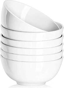 DELLING Ultra-Strong Microwave Safe Ceramic Bowls, 6 Piece
