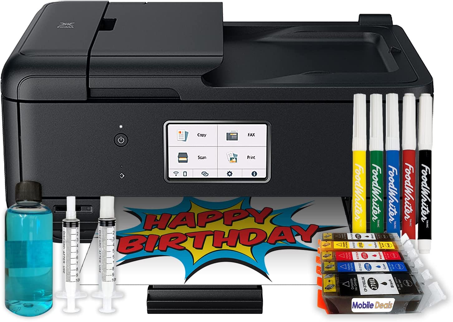 Ediblethingz Wafer Sheets & Topper Printer Edible Ink Kit